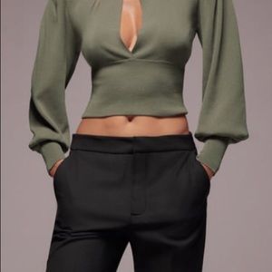 ZARA knit top with opening